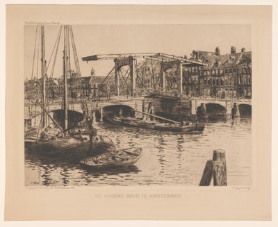 Die Magere Brug in Amsterdam von Salomon Garf