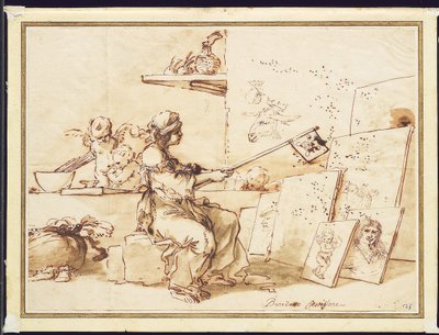 Allegorie der schlechten Malerei, ca. 1649-50 von Salvator Rosa