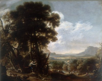 Hermina ritzt den Namen Tancredi in einen Baum von Salvator Rosa