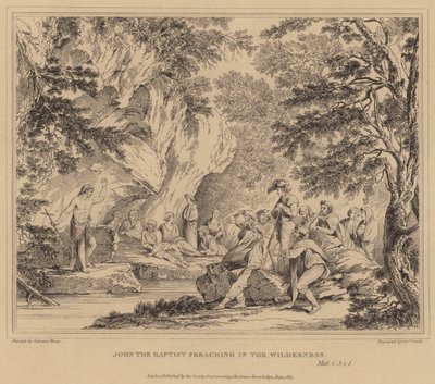 Johannes der Täufer predigt in der Wüste, Matthäus von Salvator Rosa