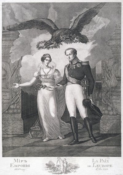 Die Allegorie des Friedens in Europa, 1814 von Salvatore Cardelli
