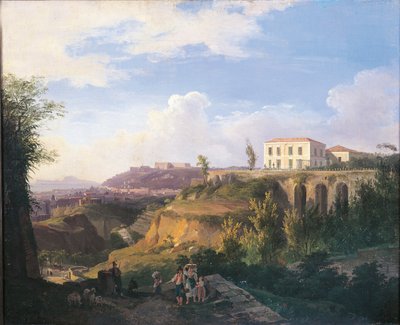 Italien, Neapel, Blick auf das Anwesen Villa Ruffo in Capodimonte von Salvatore Fergola