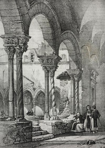 Kreuzgang der Kirche des Heiligen Dominikus, Palermo von Salvatore Puglia