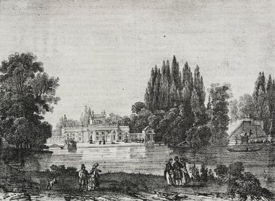 Lazienki-Palast, Warschau, Polen, Lithographie von Salvatore Puglia aus Poliorama Pittoresco, Nr. 48, 9. Juli von Salvatore Puglia