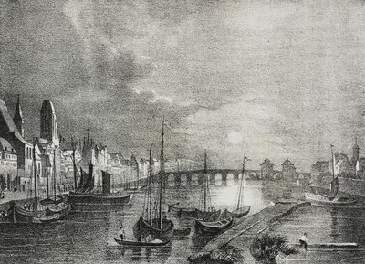 Ansicht von Frankfurt, Deutschland, Lithographie von Salvatore Puglia von Salvatore Puglia