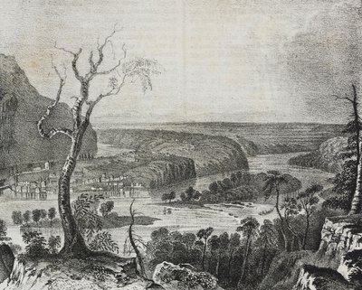 Ansicht des Harper Valley vom Blue Ridge aus gesehen, USA, Lithographie von Salvatore Puglia aus Poliorama Pittoresco, Nr. 43, 4. Juni von Salvatore Puglia