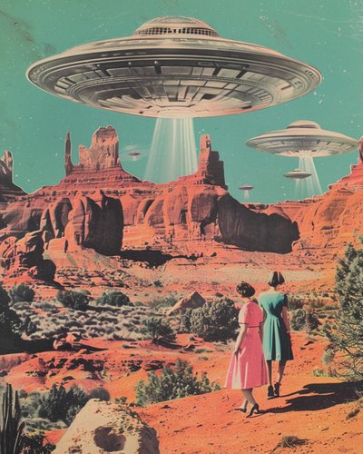 Wüsten UFO-Invasion von Samantha Hearn