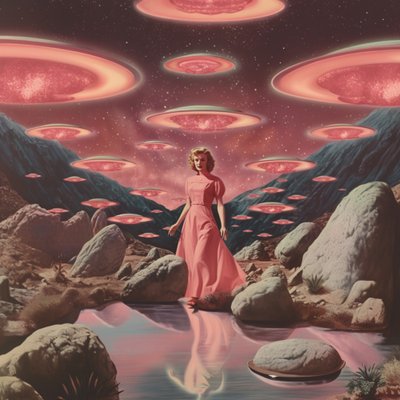 Retro Wüsten UFOs von Samantha Hearn