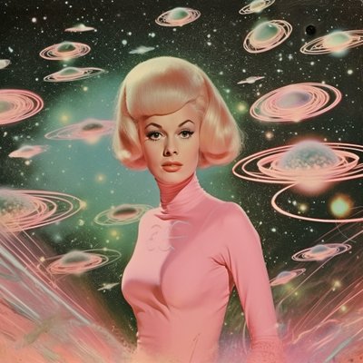 Retro Weltraum Glamour von Samantha Hearn
