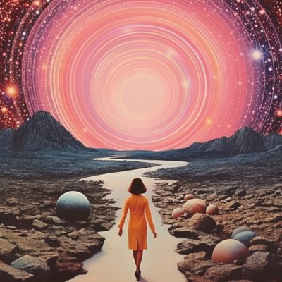 Frau kosmischer Pfad von Samantha Hearn