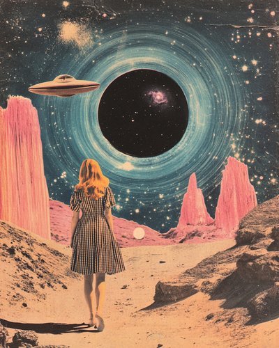 Kosmische Reise der Frau von Samantha Hearn