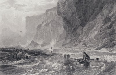 Illustration für Der Pirat von Sir Walter Scott von Samuel (after) Bough