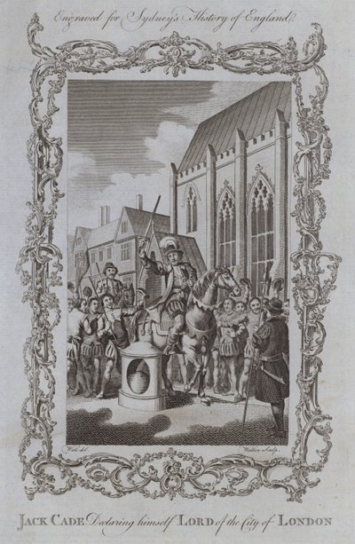 Jack Cade erklärt sich zum Herrn der Stadt London von Samuel (after) Wale