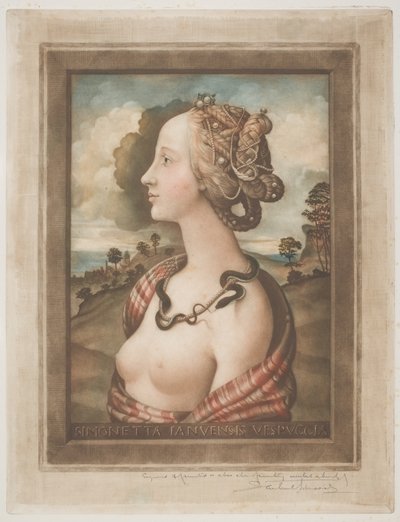 Simonetta Vespucci, ca. 1900 von Samuel Arlent Edwards