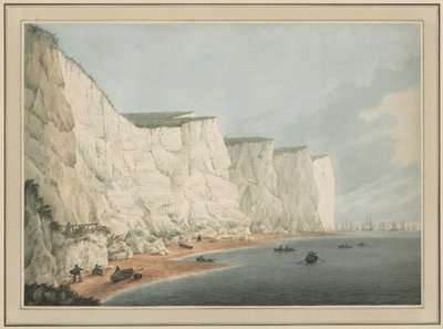 Die Flotte vor der Küste, Beachy Head, ca. 1790-1805 von Samuel Atkins
