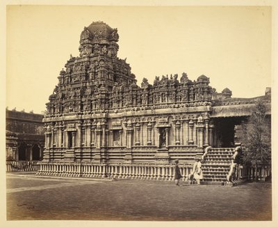 Ansicht des Subrahmanya-Tempels in der Nähe der Pagode, Tanjore von Samuel Bourne
