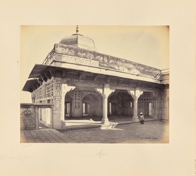 Agra; das Fort, Inneres des Zenana mit Mosaikarbeiten, eine weitere Ansicht von Samuel Bourne
