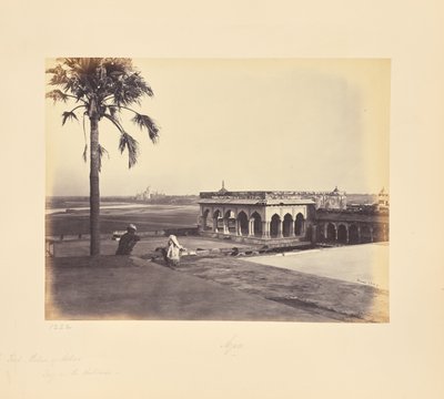 Agra; das Fort und der Palast Akbars mit dem Taj in der Ferne, eine weitere Ansicht von Samuel Bourne