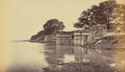 Cawnpore; Suttee Chowra Ghat, Schauplatz des Massakers von Samuel Bourne
