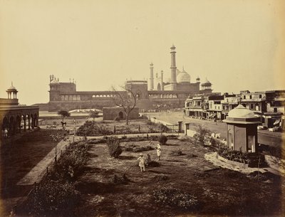 Delhi; Die Jumma Musjid, vom Norden von Samuel Bourne