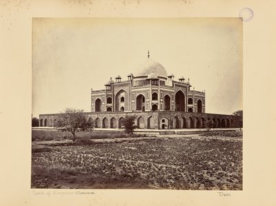 Delhi; das Mausoleum des Kaisers Humayun von Samuel Bourne
