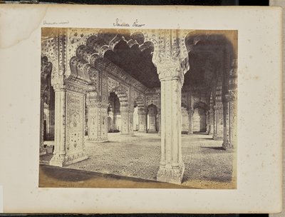 Delhi: der Palast, Inneres des Diwan-i-Khas von Samuel Bourne