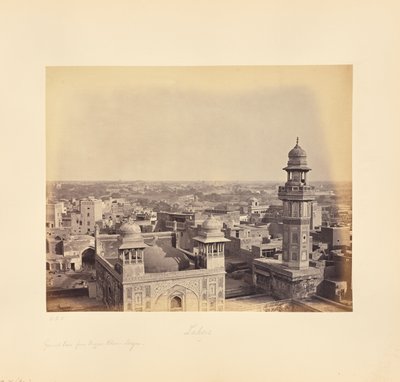 Lahore; Von der Wuzeer-Khan-Moschee von Samuel Bourne