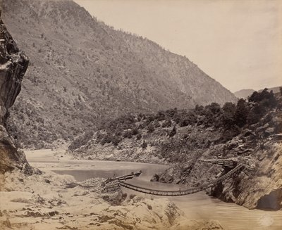 Seilbrücke bei Kistwar von Samuel Bourne