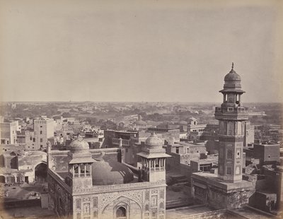 Die Stadt Lahore. Eine weitere Ansicht, aufgenommen vom Haus Huzeer Khans von Samuel Bourne