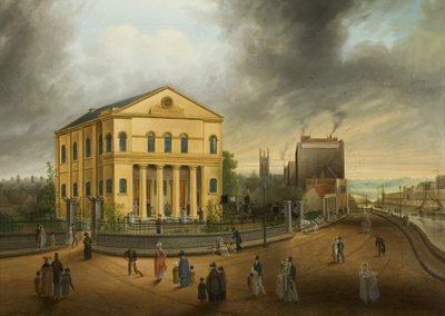 Sonntagmorgen, auf dem Weg zur Kirche von Samuel Colman