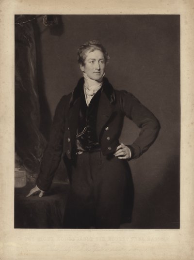 Sir Robert Peel, englischer konservativer Politiker und Premierminister (Gravur) von Samuel Cousins