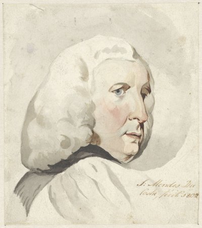 Kopf eines Mannes, nach rechts von Samuel Henri Mendes da Costa
