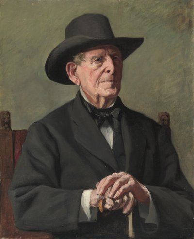 Porträt eines alten Seekapitäns, 19. Jahrhundert von Samuel Isham