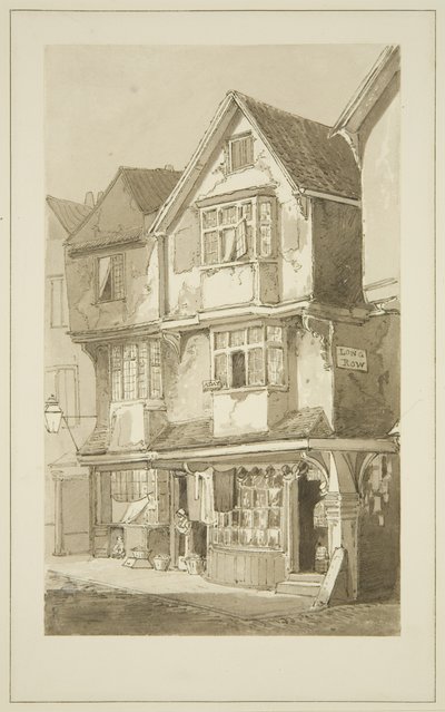 Alte Häuser, Ecke Long Row, Temple Street von Samuel Jackson