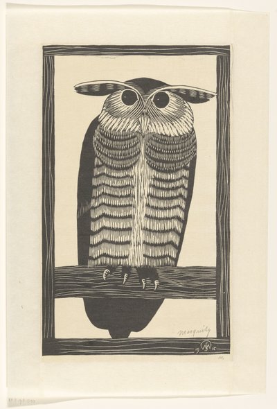 Uhu von Samuel Jessurun de Mesquita (signed by artist)