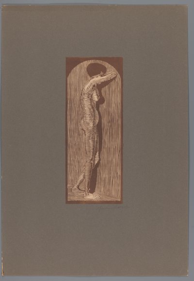 Weiblicher Akt stehend von Samuel Jessurun de Mesquita (signed by artist)