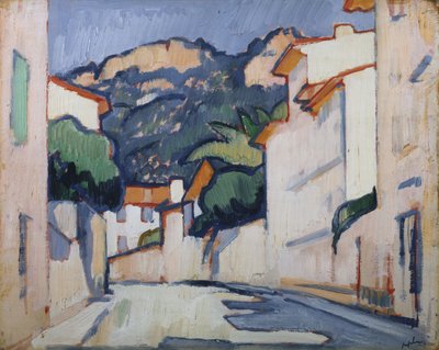 Straßenszene, Cassis, ca. 1913 von Samuel John Peploe