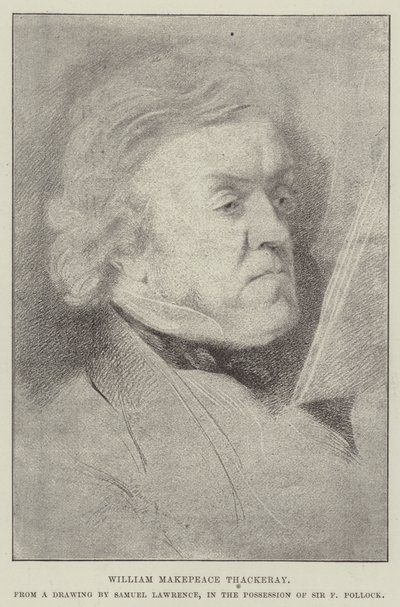 William Makepeace Thackeray von Samuel Lawrence