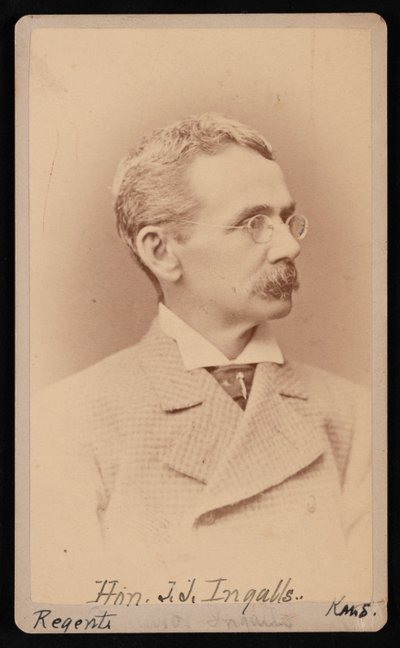 Porträt von John James Ingalls 1833-1900, zwischen 1876 und 1880 von Samuel Montague Fassett