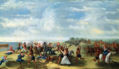 Das Massaker von Fort Dearborn am 15. August 1812 von Samuel Page