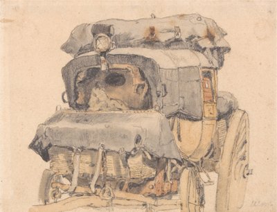 Eine Kutsche, Vorderansicht von Samuel Prout