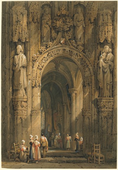 Innenraum einer Kathedrale von Samuel Prout
