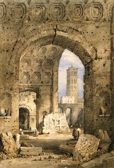 Tempel Des Friedens, Römisches Forum von Samuel Prout