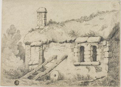 Reetgedecktes Cottage von Samuel Prout