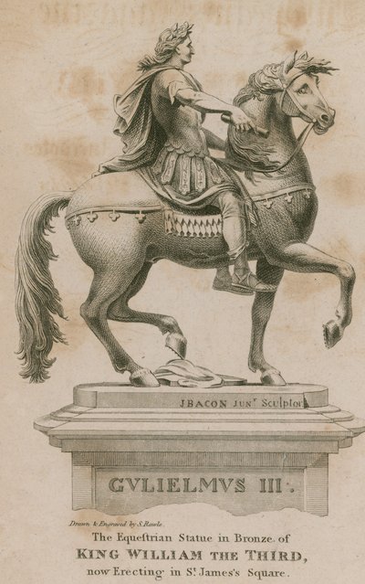 Statue von König Wilhelm III., jetzt errichtet auf dem St. James