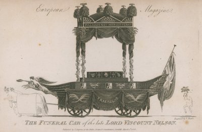 Der Leichenwagen des verstorbenen Lord Viscount Nelson von Samuel Rawle