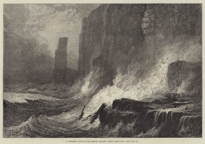 Ein westlicher Sturm auf den Orkney-Inseln, Roray Head, Hoy von Samuel Read