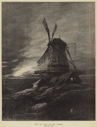 Die alte Mühle im Sumpf von Samuel Read