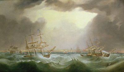 Der große Sturm vom 6. und 7. Januar 1839, 1882 von Samuel Walters