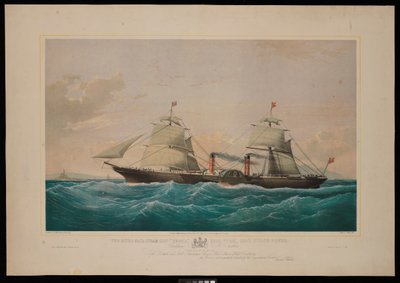 Das königliche Postdampfschiff Persia... Kapitän C H E Jodkins (Inward Bound, vor den Skerries) Der britischen und nordamerikanischen königlichen Postdampfschiffgesellschaft wird dieser Druck mit größtem Respekt gewidmet von Samuel Walters